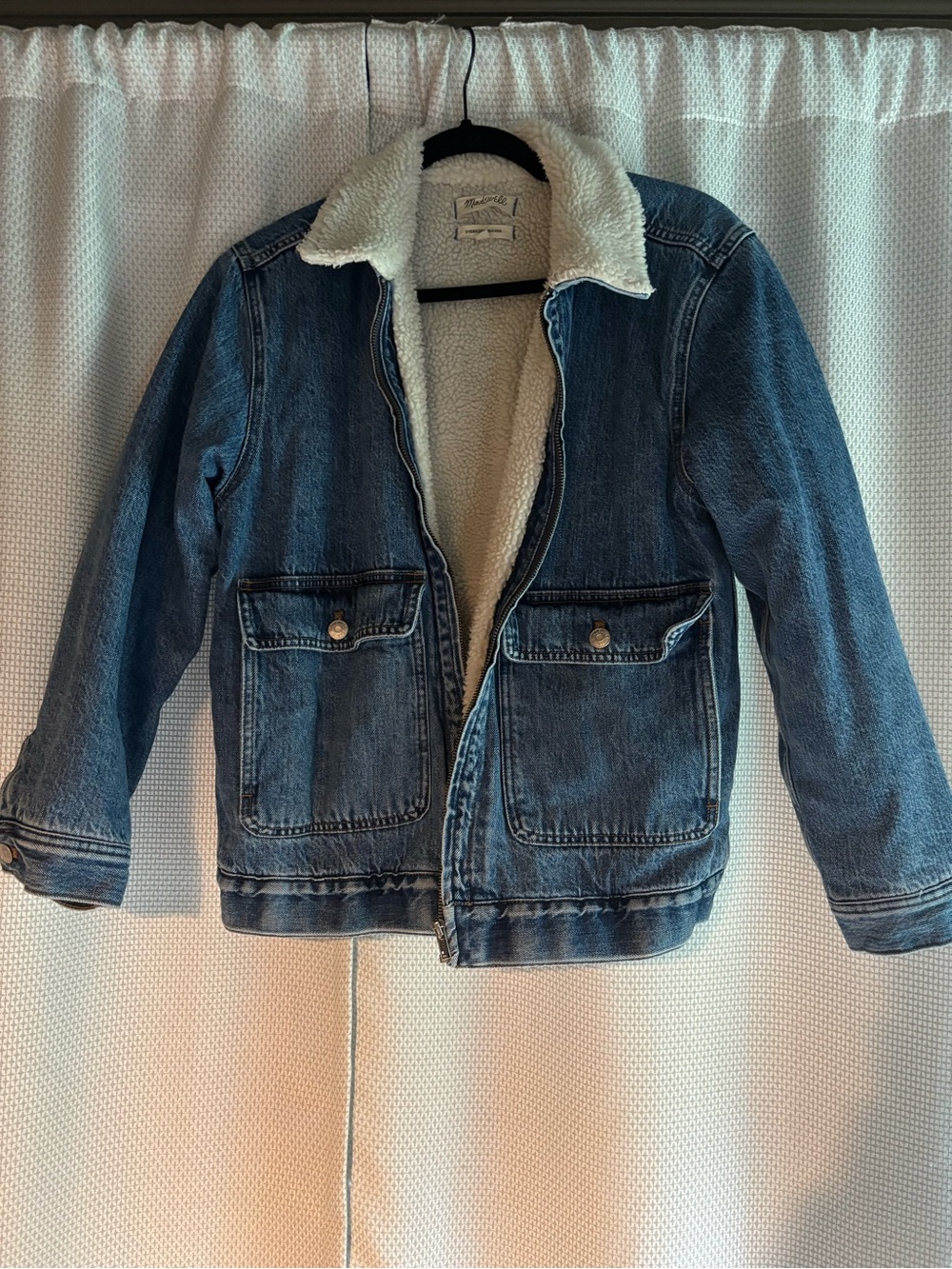 Madewell Fleece Lined Denim Jacket